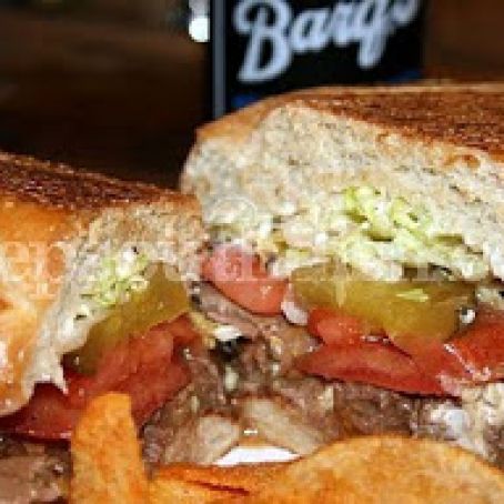 Homemade Mississippi  Roast Beef Po'Boy with Gravy Parasol's Way